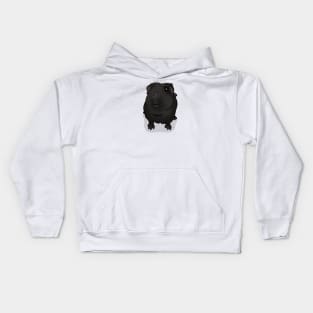 Black Guinea Pig Kids Hoodie